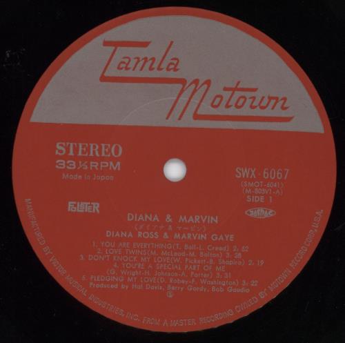 Diana Ross Diana & Marvin - EX Japanese vinyl LP album (LP